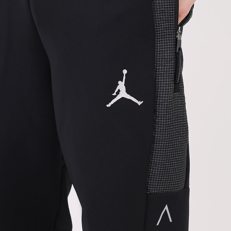 мужские черные брюки Jordan Air Fleece Pants CV3172-010 - цена, описание, фото 4